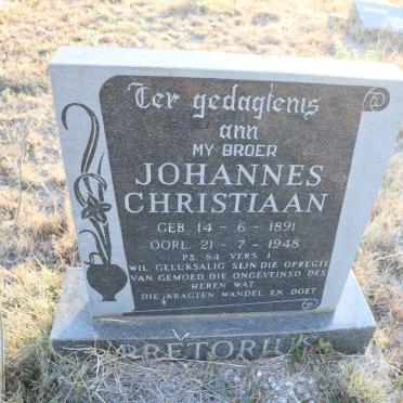 PRETORIUS Johannes Christiaan 1891-1948
