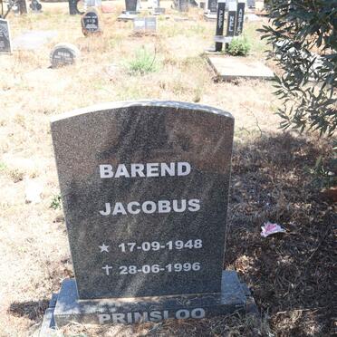 PRINSLOO Barend Jacobus 1948-1996