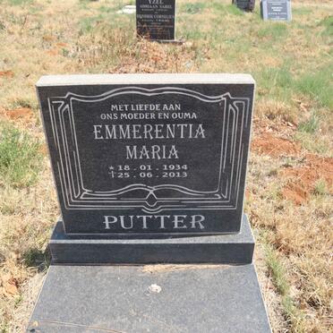 PUTTER Emmerentia Maria 1934-2013