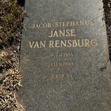 RENSBURG Jacob Stephanus, Janse van 1958-1990
