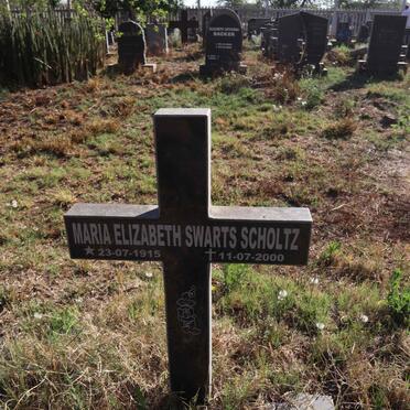 SCHOLTZ Maria Elizabeth nee SWARTS 1915-2000