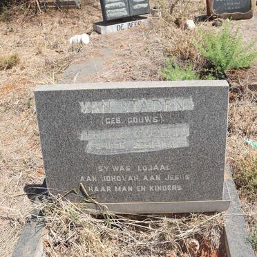 STADEN Hester Cecelia, van nee GOUWS 1935-1995