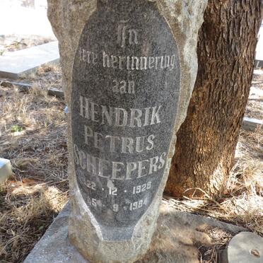 SCHEEPERS Hendrik Petrus 1928-1984