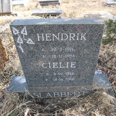 SLABBERT Hendrik 1911-1986 & Cielie 1915-2006