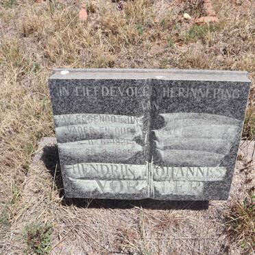 VORSTER Hendrik Johannes 1921-1995