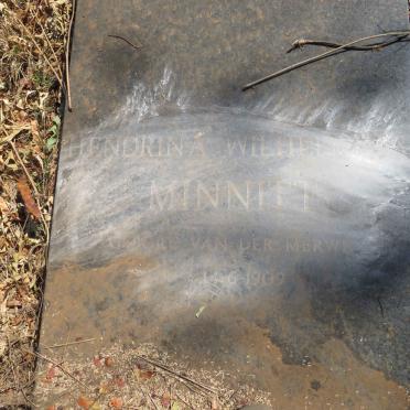 MINNITT Hendrina Wilhelmina nee MERWE, van der 1909-