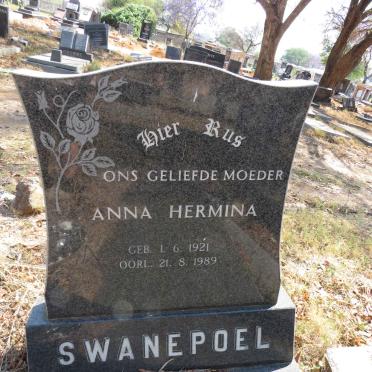 SWANEPOEL Anna Hermina 1921-1989