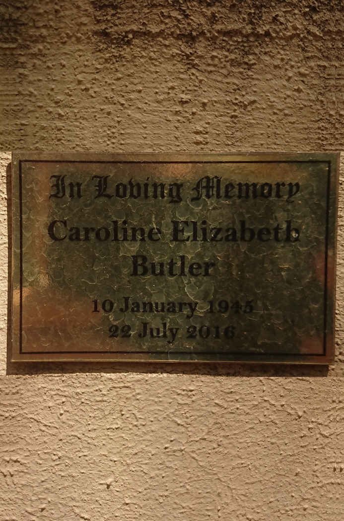 BUTLER Caroline Elizabeth 1945-2016