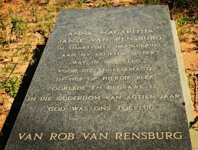 RENSBURG Anna Magaritha, Janse van -1902