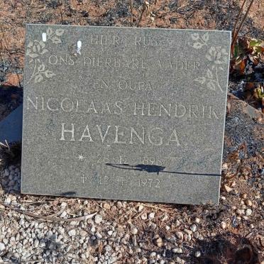 HAVENGA Nicolaas Hendrik 1896-1972