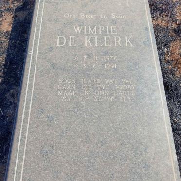 KLERK Wimpie, de 1976-1991