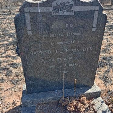 DYK Barend J.J.H., van 1892-1956