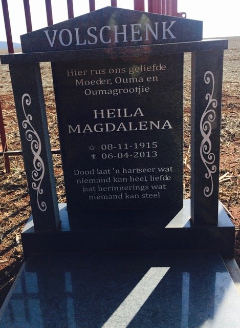 VOLSCHENK Heila Magdalena 1915-2013