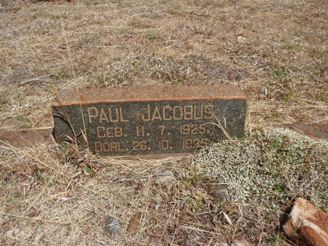 JACOBS Paul Jacobus 1925-1935