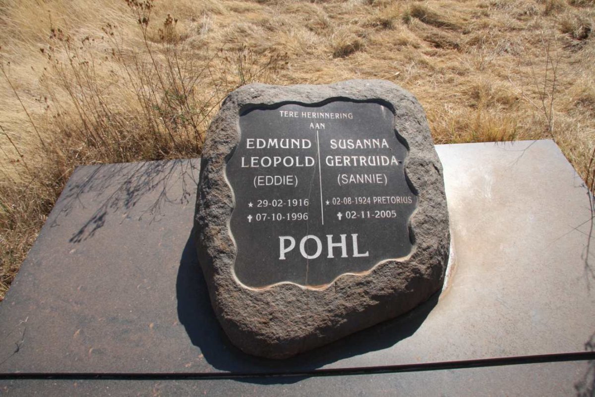 POHL Edmund Leopold 1916-1996 & Susanna Gertruida PRETORIUS 1924-2005