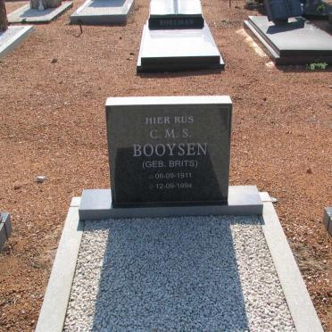 BOOYSEN C.M.S. nee BRITS 1911-1994