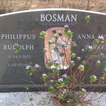 BOSMAN Philippus Rudolph 1923-1983 &amp; Anna Maria DIRKER 1927-