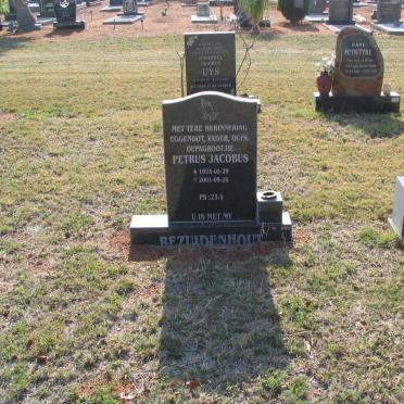 BEZUIDENHOUT Petrus Jacobus 1925-2001