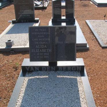 BERGH Alida Elizabeth, van den 1906-1995