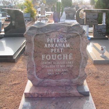 FOUCHÉ Petrus Abraham 1943-1992