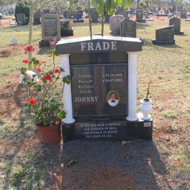 FRADE Johnny 1956-2003