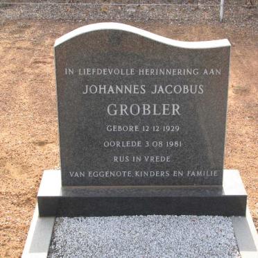 GROBLER Johannes Jacobus 1929-1981