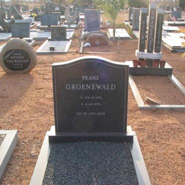 GROENEWALD Frans 1911-1991