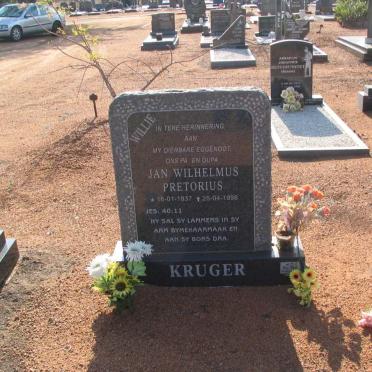 KRUGER Jan Wilhelmus Pretorius 1937-1998