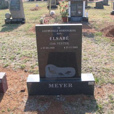 MEYER Elsabé nee VENTER 1958-2003