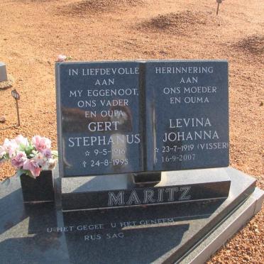 MARITZ Gert Stephanus 1916-1995  Levina Johanna VISSER 1919-2007
