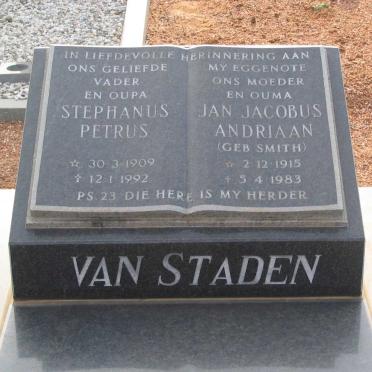 STADEN Stephanus Petrus, van 1909-1992 &amp; Jan Jacobus Adriaan SMITH 1915-1983