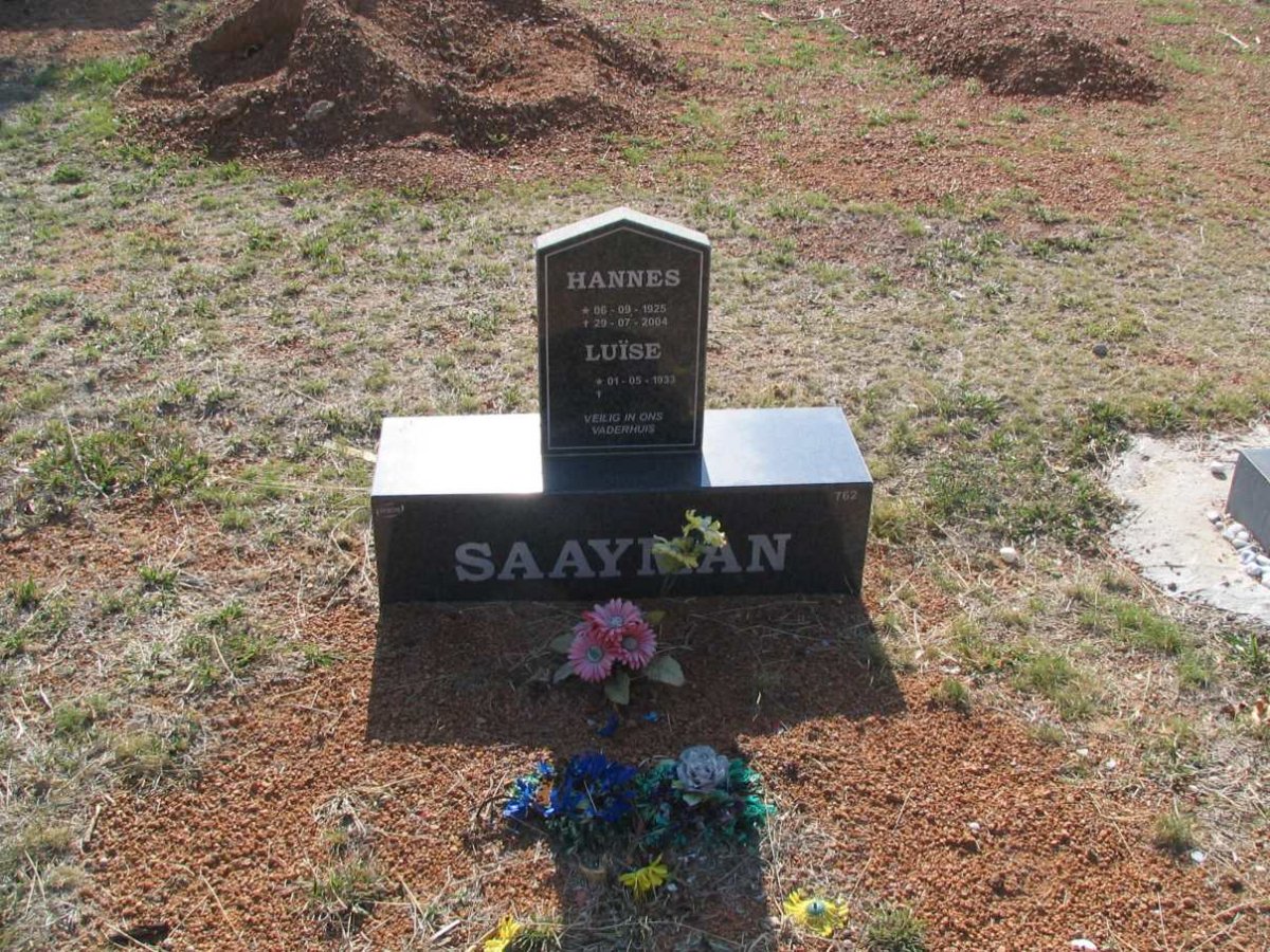 SAAYMAN Hannes 1925-2004 & Luïse 1933-