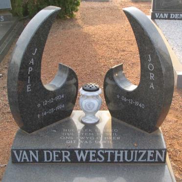WESTHUIZEN Japie, van der 1934-1994 &amp; Jora 1940-
