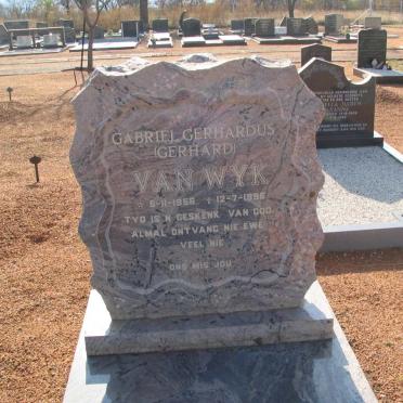 WYK Gabriel Gerhardus, van 1956-1996