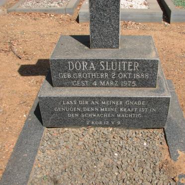 SLUITER Dora nee GROTHERR 1888-1975