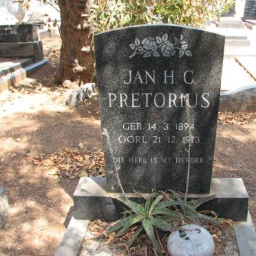 PRETORIUS Jan H.C. 1894-1973