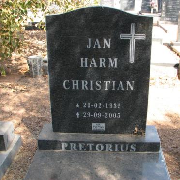 PRETORIUS Jan Harm Christian 1935-2005