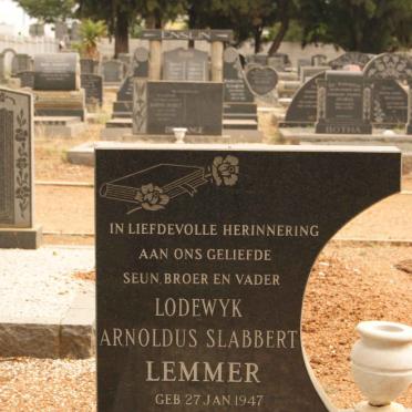 LEMMER Lodewyk Arnoldus Slabbert 1947-1978