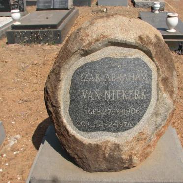 NIEKERK Izak Abraham, van 1906-1976