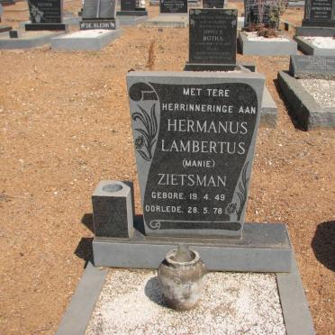 ZIETSMAN Hermanus Lambertus 1949-1978