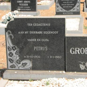 GROBLER Petrus 1906-1980