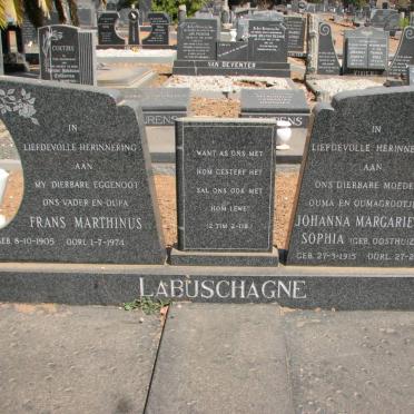 LABUSCHAGNE Frans Marthinus 1905-1974 &amp; Johanna Margarietha Sophia OOSTHUIZEN 1915-1992