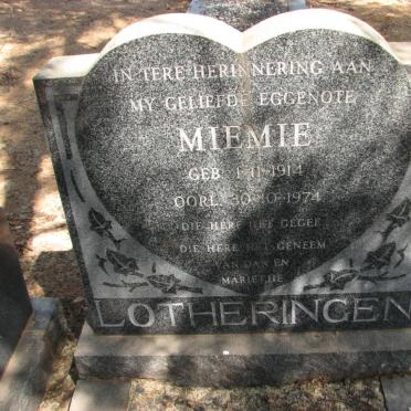 LOTHERINGEN Miemie 1914-1974