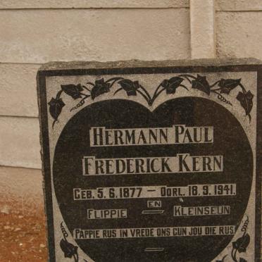 KERN Hermann Paul Frederick 1877-1941 