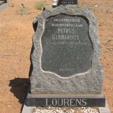 LOURENS Petrus Gerhardus 1919-1980
