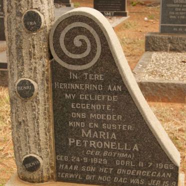 MURRAY Maria Petronella nee BOTHMA 1929-1965