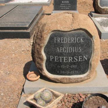 PETERSEN Frederick Aegidius 1911-1976