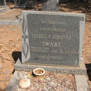 SWART Isabella Johanna nee BOTHA 1905-1974