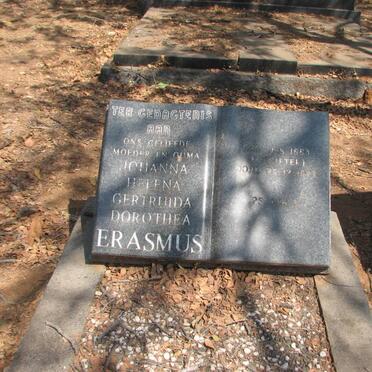 ERASMUS Johanna Helena Gertruida Dorothea nee POTGIETER 1883-1973