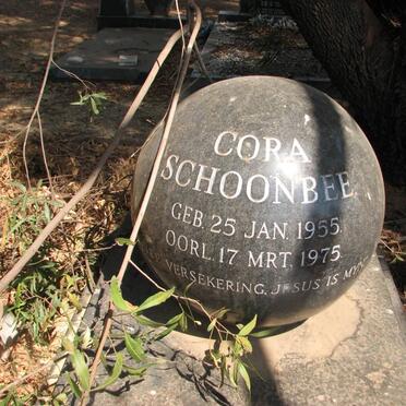 SCHOONBEE Cora 1955-1975